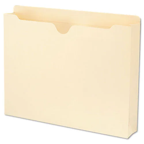 100% Recycled Top Tab File Jackets, Straight Tab, Letter Size, Manila, 50-box