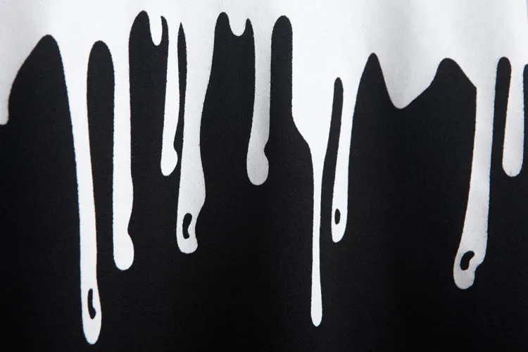 3D Dripping paint fashion pullover sweater