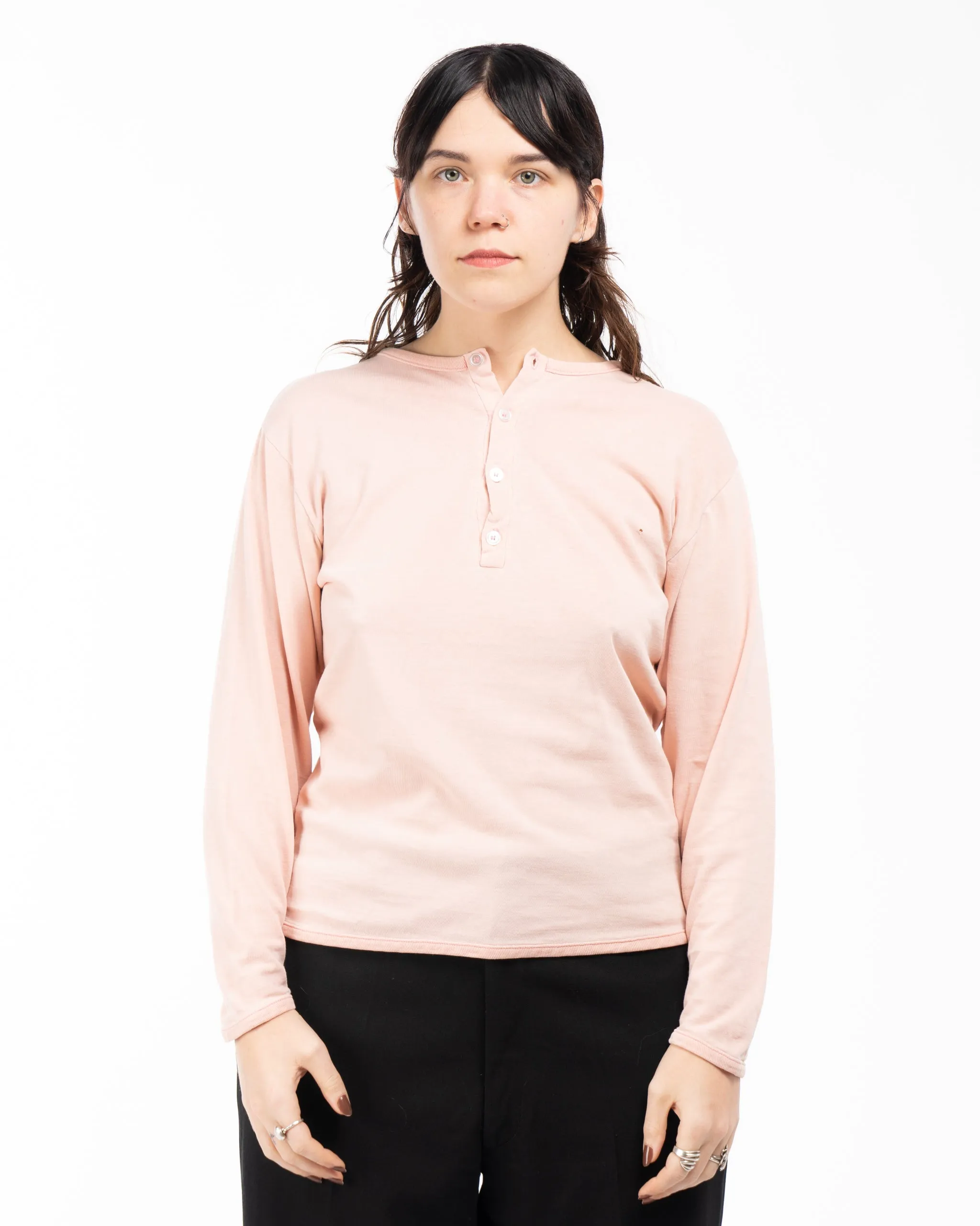 50’s Pink Henley - Small