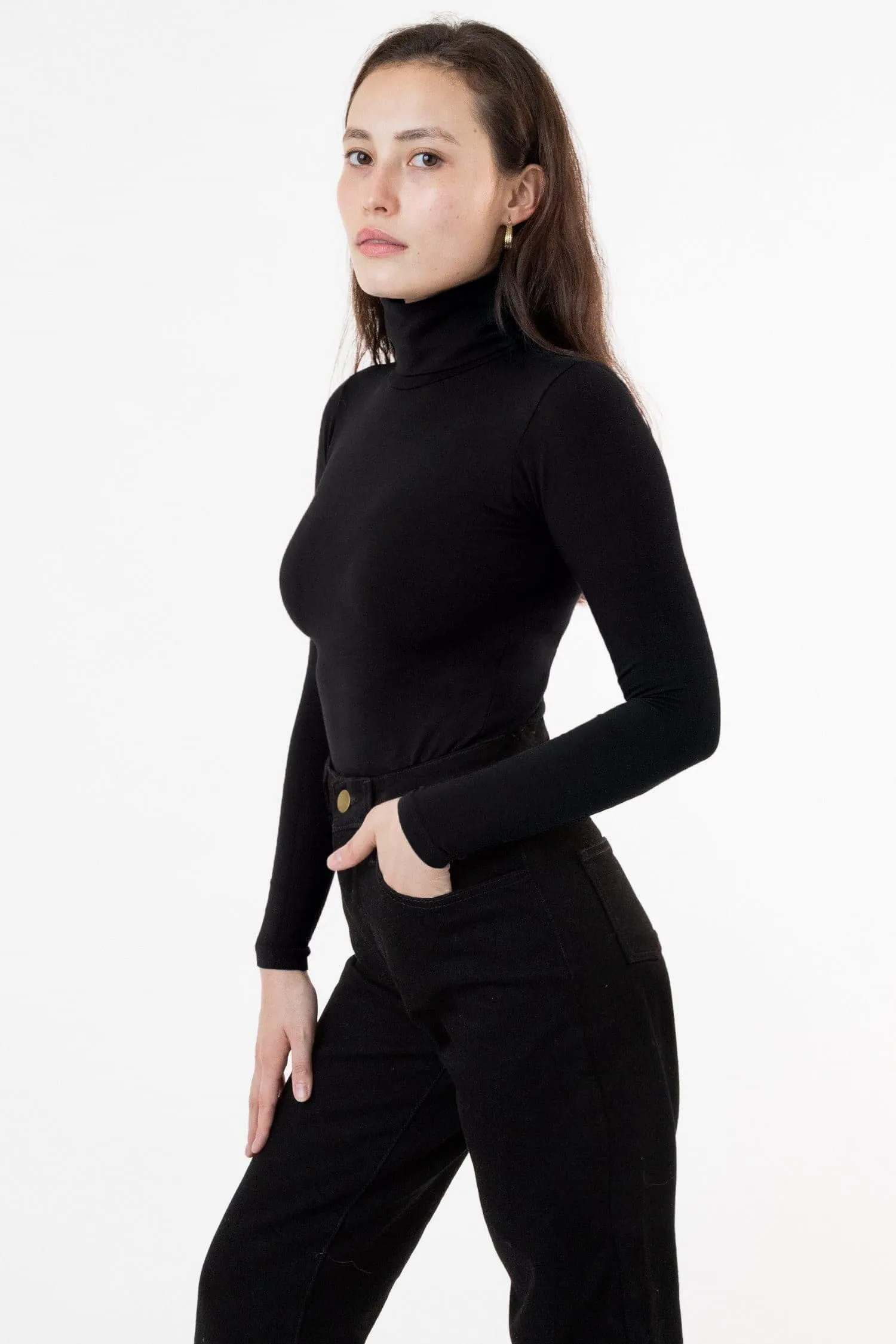 8306GD - Cotton Spandex Garment Dye Turtleneck