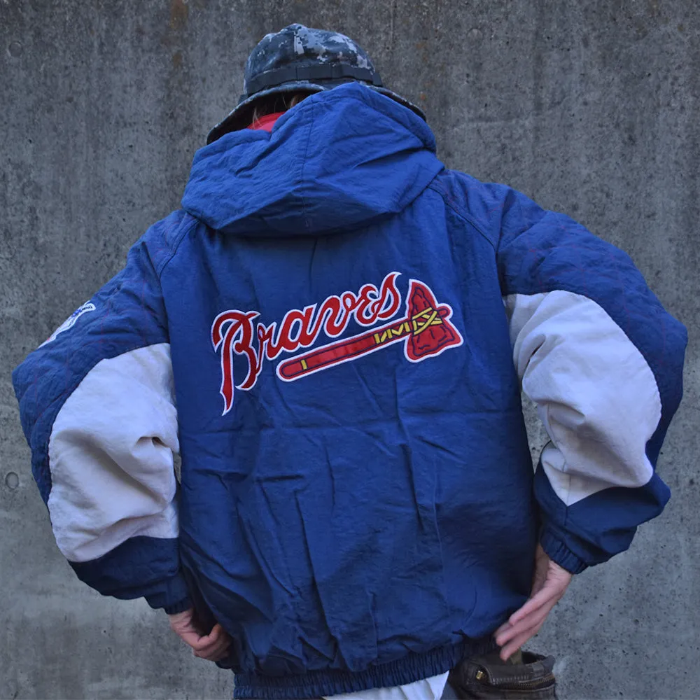 90’s STARTER “MLB Atlanta Braves” 中綿入り ナイロンジャケット 230111