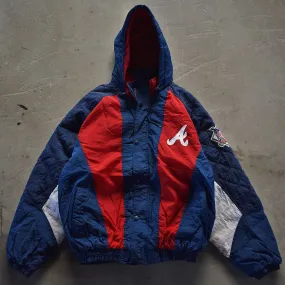 90’s STARTER “MLB Atlanta Braves” 中綿入り ナイロンジャケット 230111