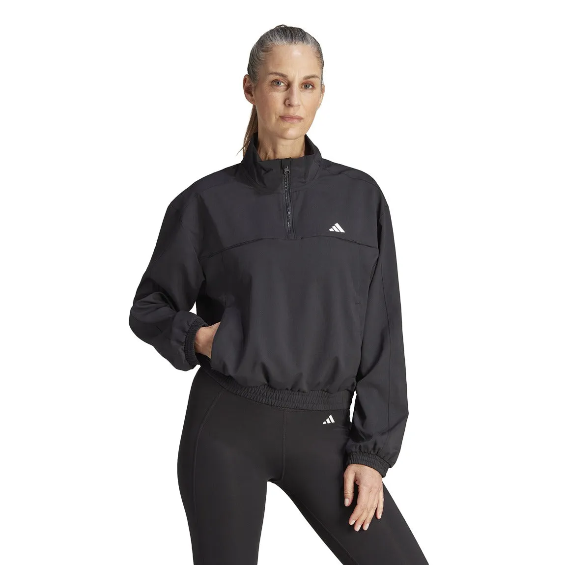 adidas AEROREADY Train Essentials Woven Quarter-Zip Track Jacket - Women