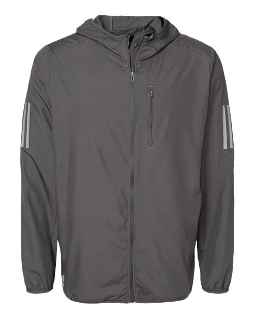 Adidas Men's Hooded Full-Zip Windbreaker