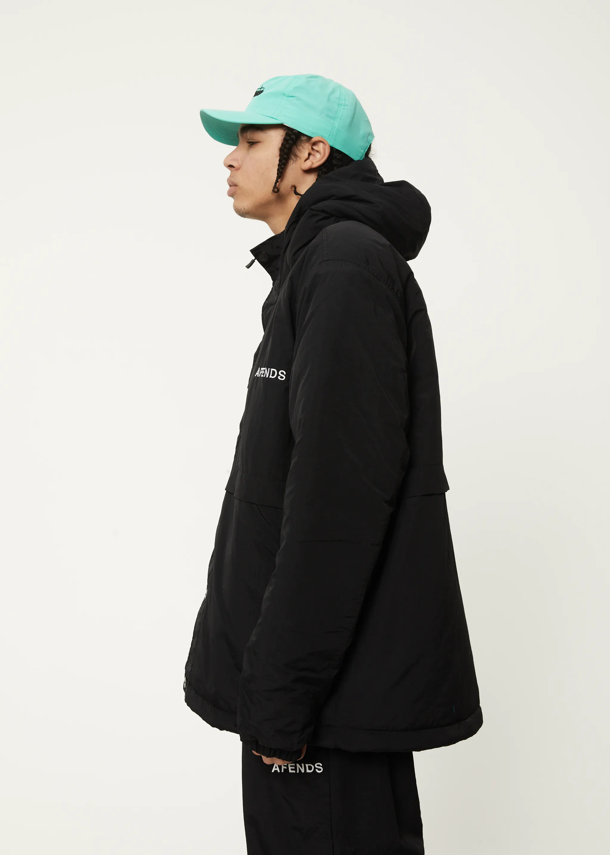 AFENDS Mens Floodlights - Spray Jacket - Black