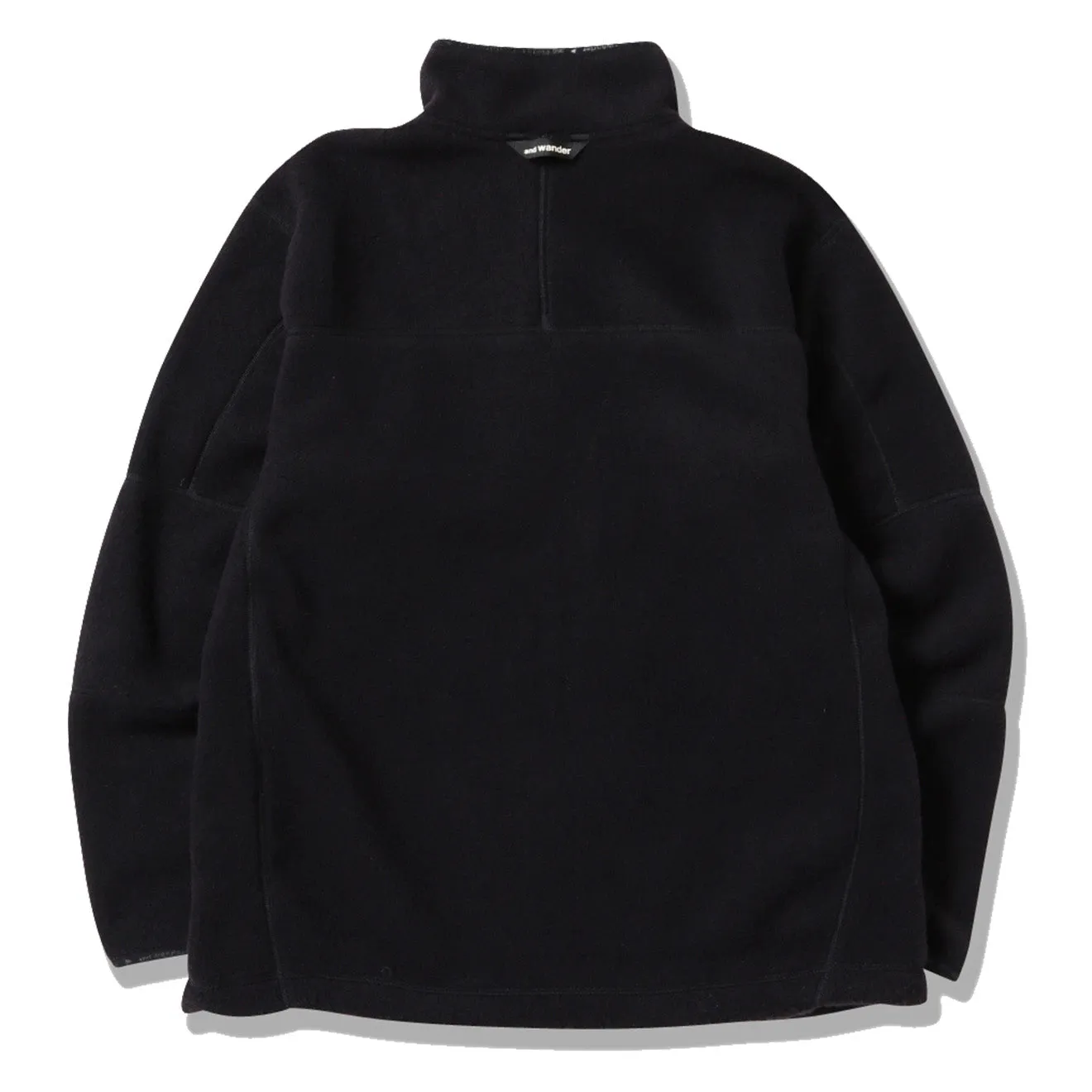 And Wander Wool Fleece Pullover Black