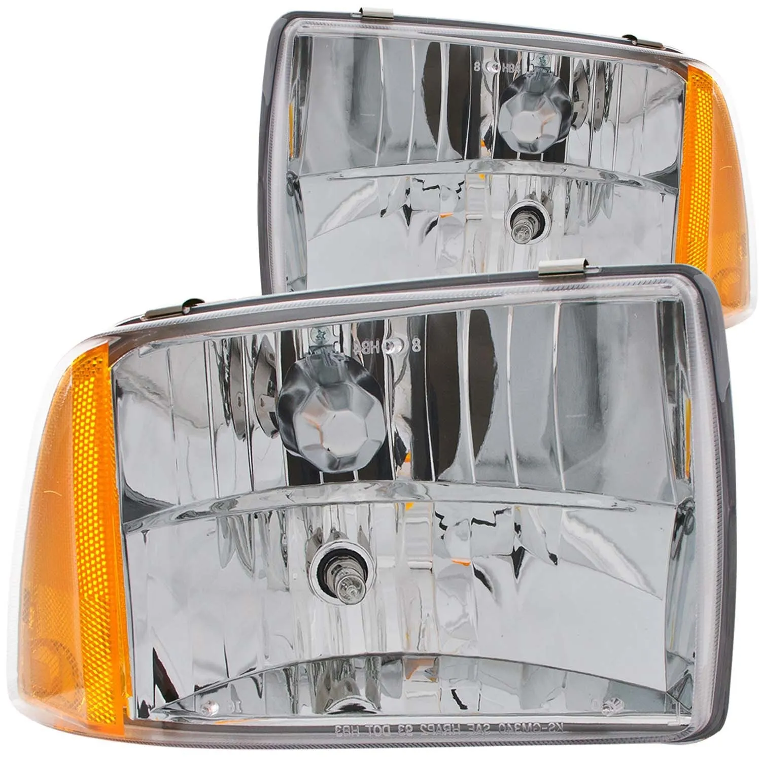 Anzo Crystal Headlights Chevy Blazer S10 (95-97) [Chrome Housing - 1PC] 111078