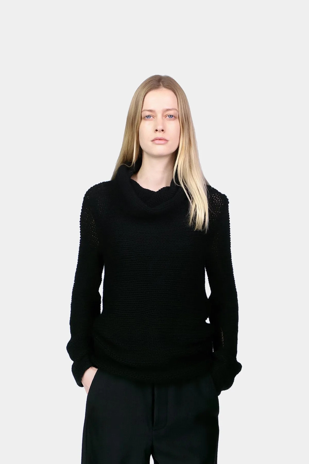 Astrid Knitted Asymmetrical Turtleneck