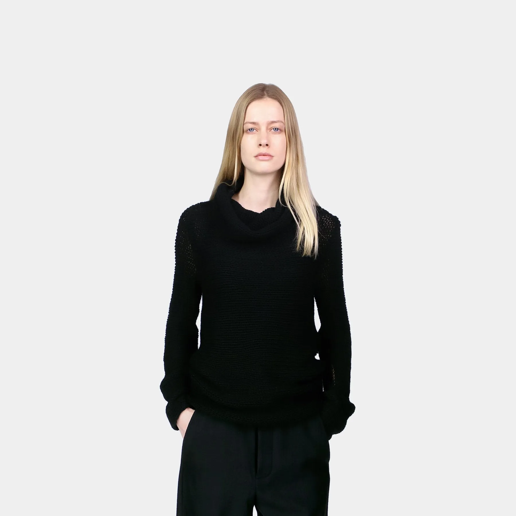 Astrid Knitted Asymmetrical Turtleneck