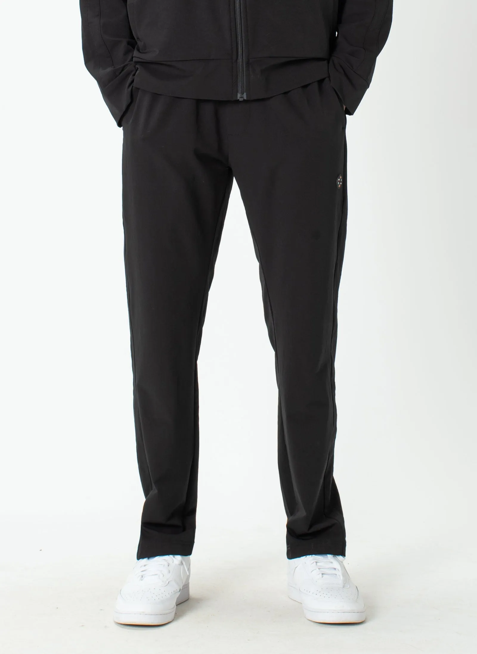 Badge Track Pant Black