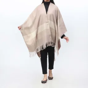 Beige Cape Shawl PW9805