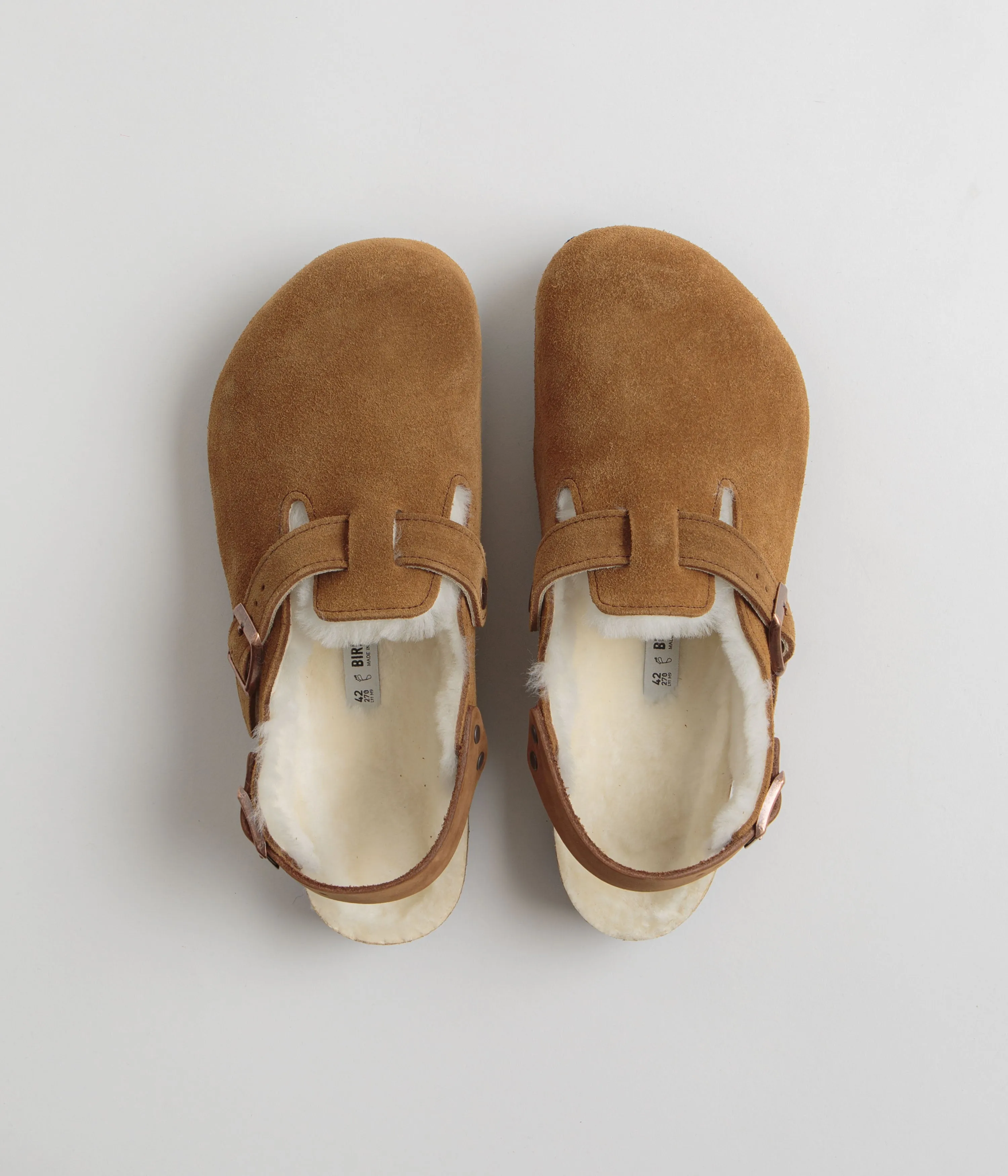 Birkenstock Tokio Shearling Sandals - Mink