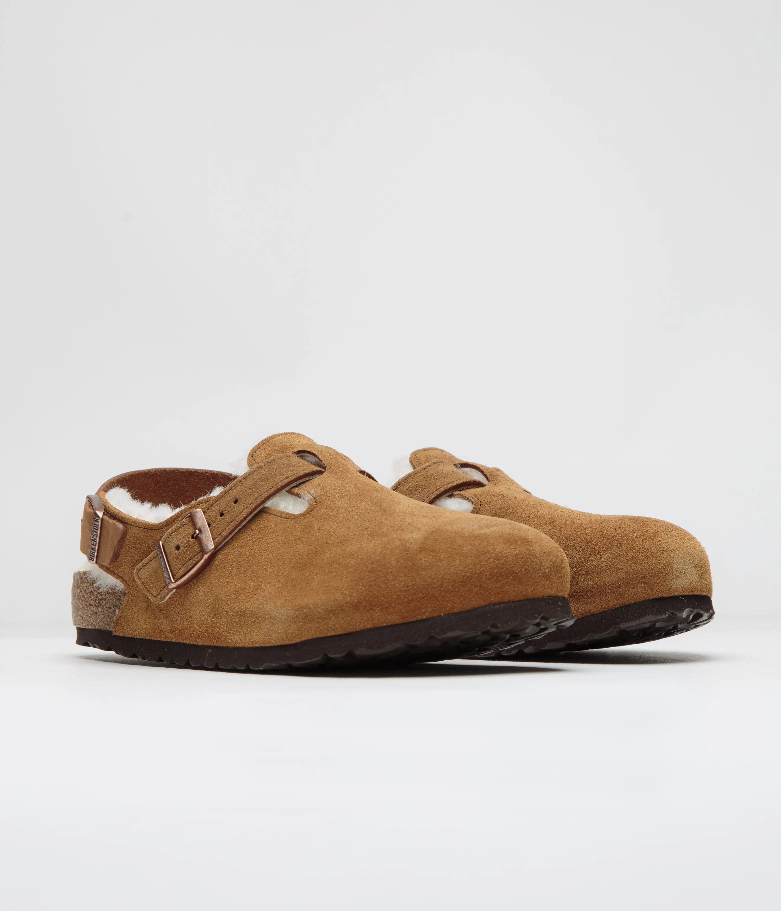 Birkenstock Tokio Shearling Sandals - Mink