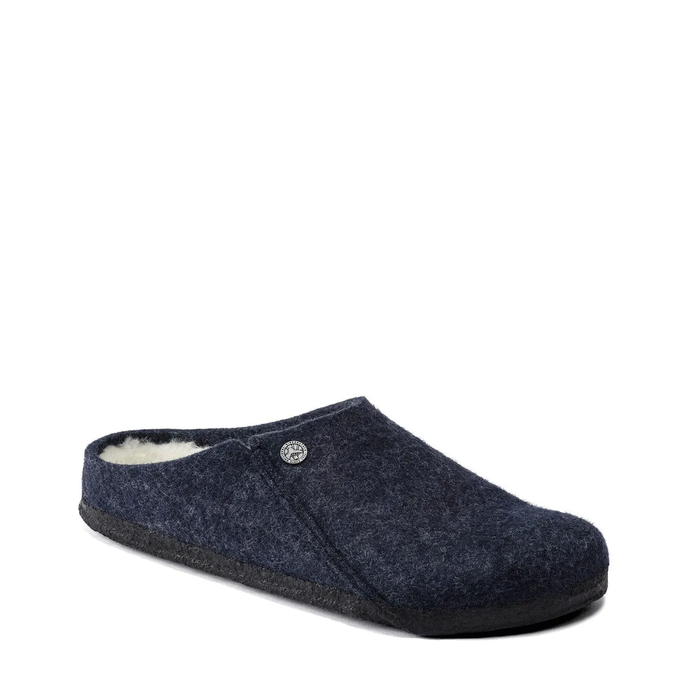 Birkenstock Womens Zermatt Shearling Narrow Slipper Dark Blue