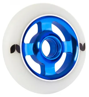 Blazer Pro Scooter Wheel Stormer 4 Spoke Aluminium 100mm - White / Blue