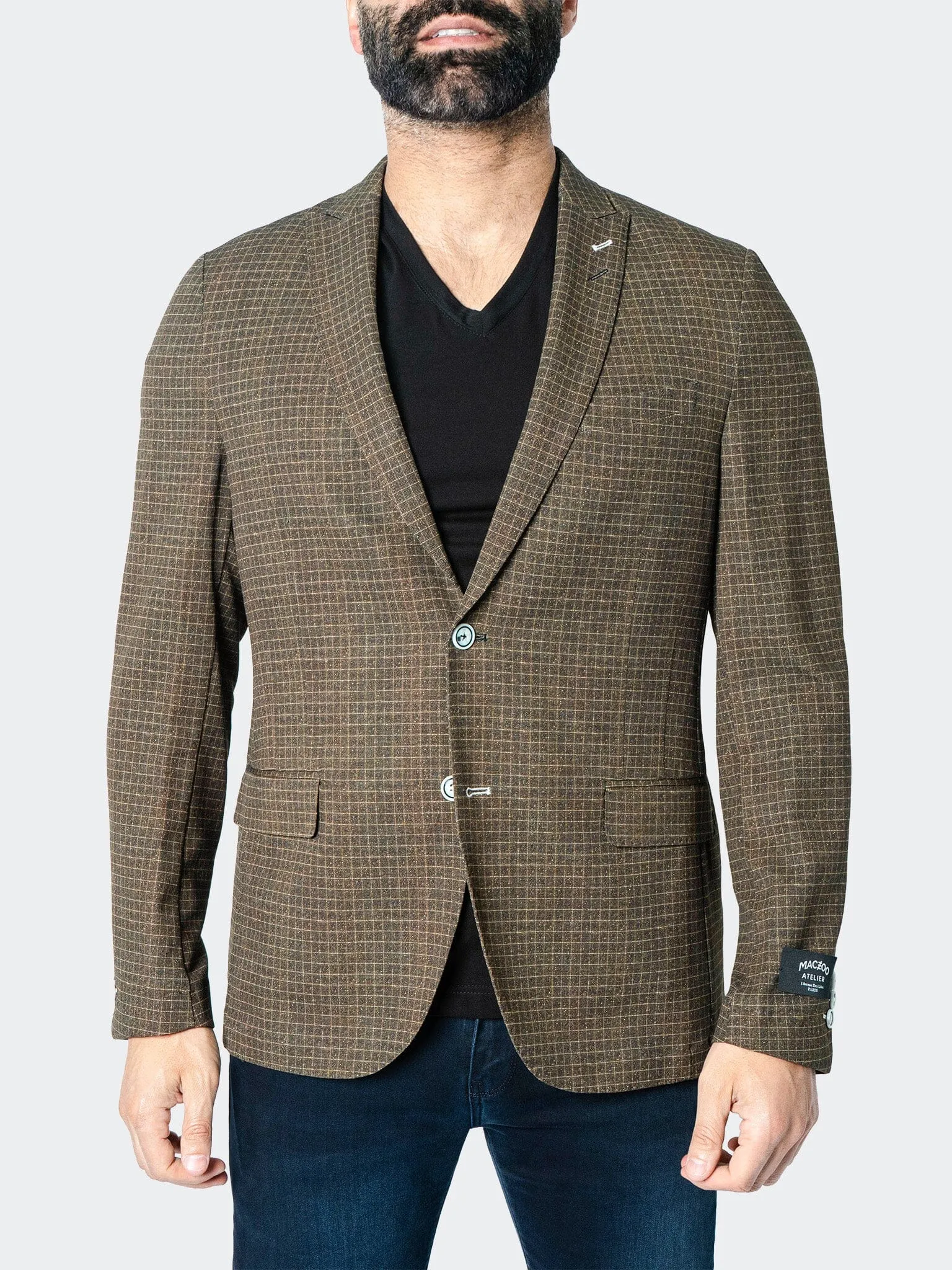 Blazer Unconstructed Descartes Vortex Brown