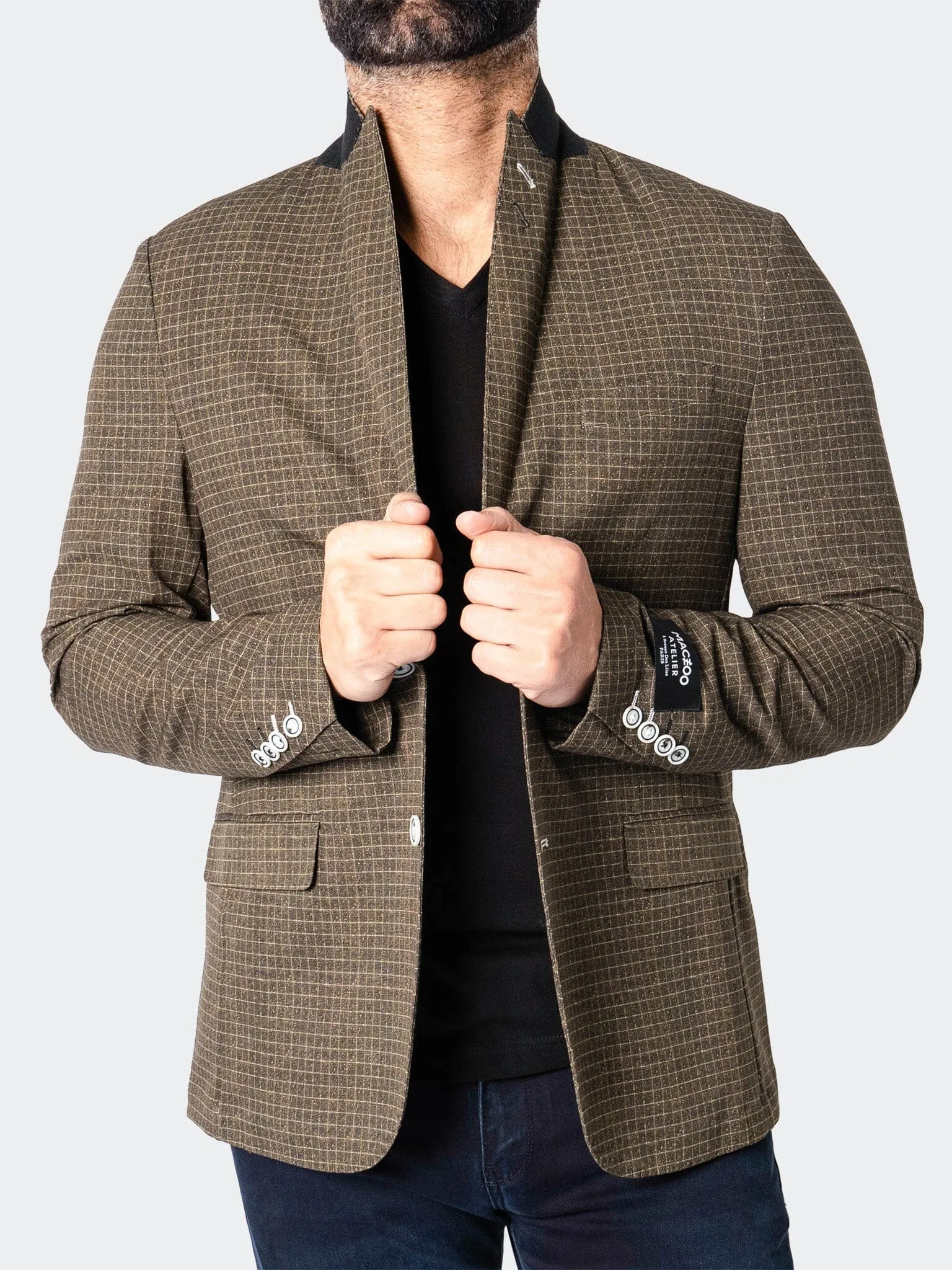 Blazer Unconstructed Descartes Vortex Brown