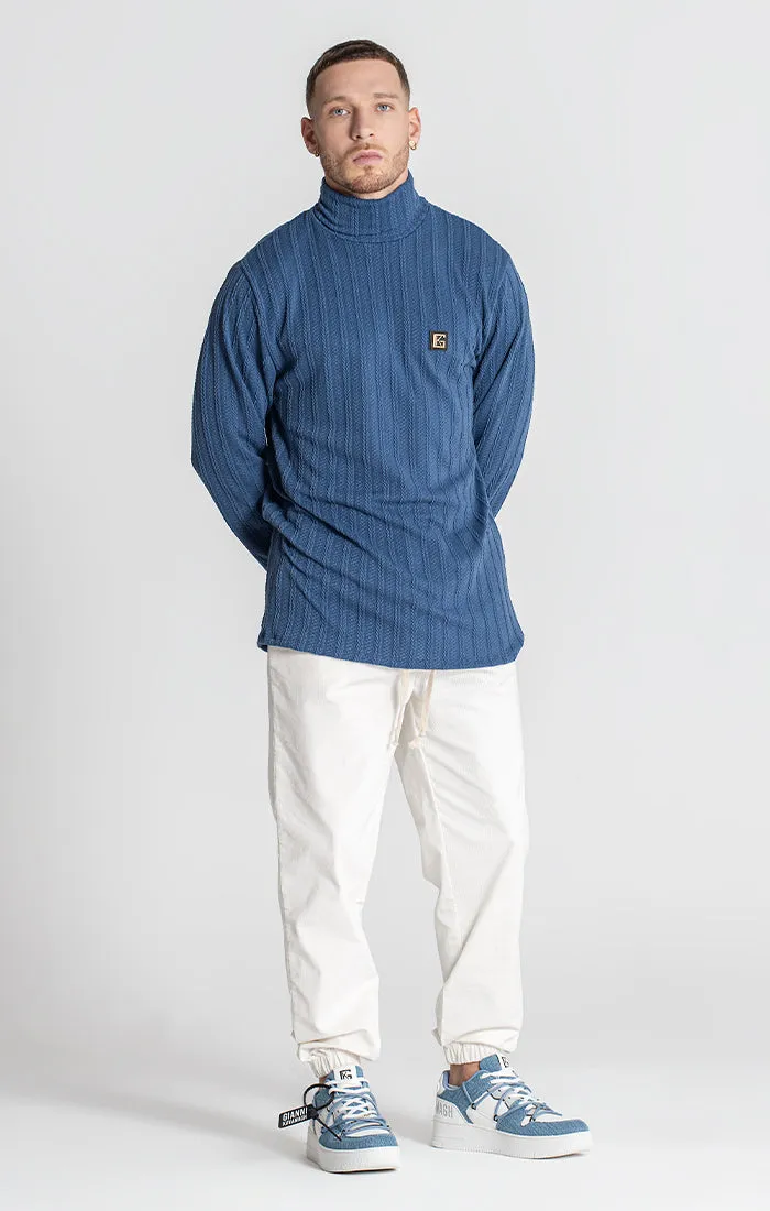 Blue Cosy Turtleneck