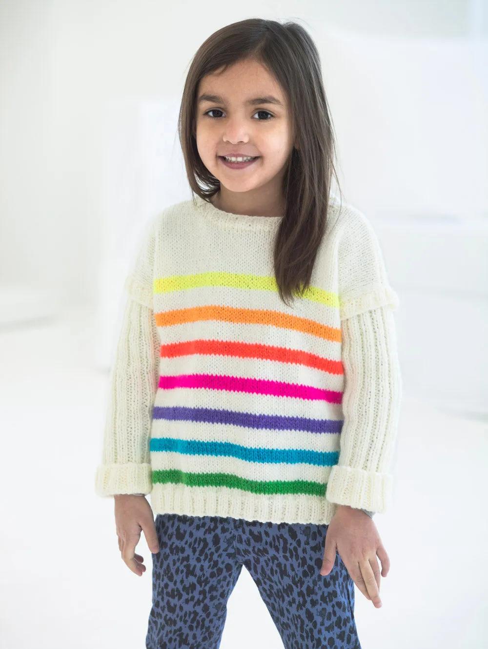 Bright Stripes Pullover (Knit)