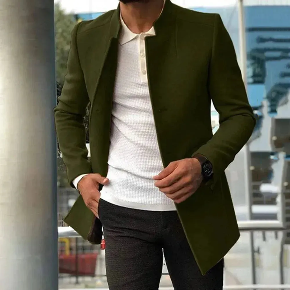 Buy Single Breasted Plain Slim fit Blazer for Men Business Work Jacket