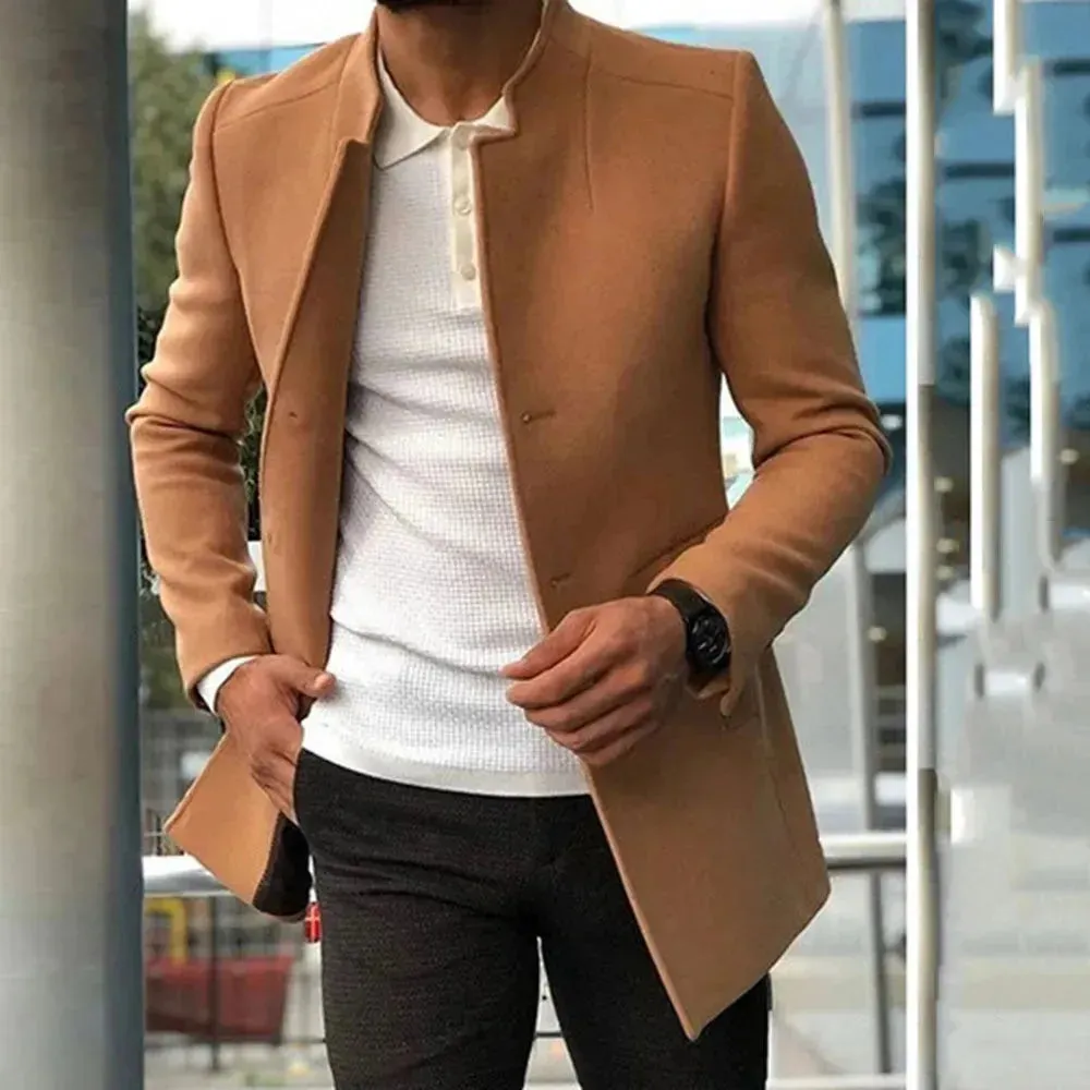 Buy Single Breasted Plain Slim fit Blazer for Men Business Work Jacket