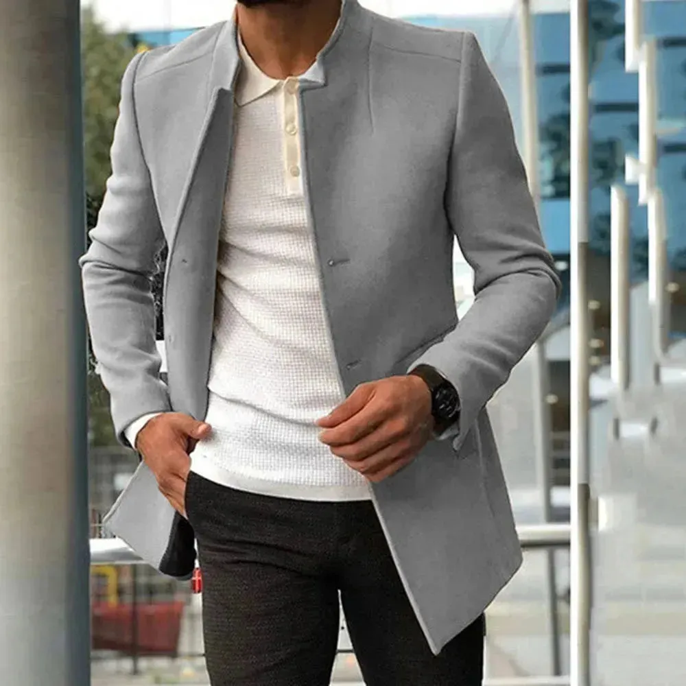 Buy Single Breasted Plain Slim fit Blazer for Men Business Work Jacket