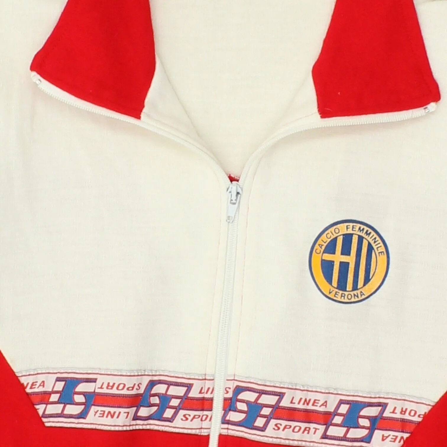 Calcio Femminile Verona Mens Red Linea Sport Track Jacket | Vintage 90s Football