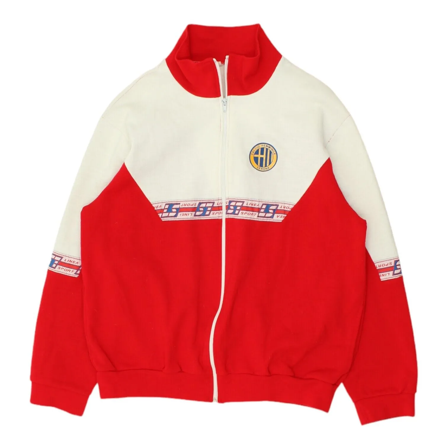 Calcio Femminile Verona Mens Red Linea Sport Track Jacket | Vintage 90s Football