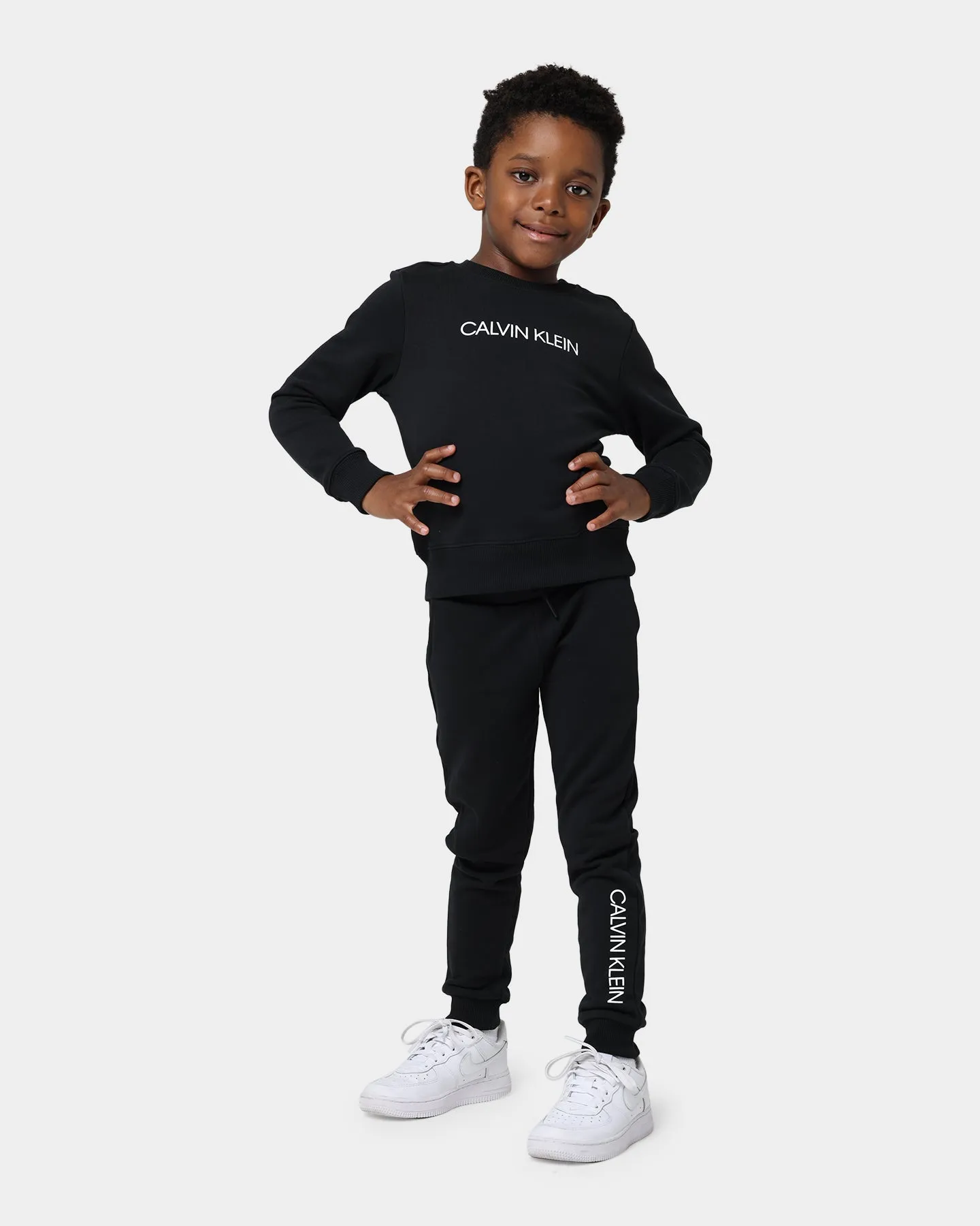 Calvin Klein Kids' Essential HWK Sweat Pants Set Black