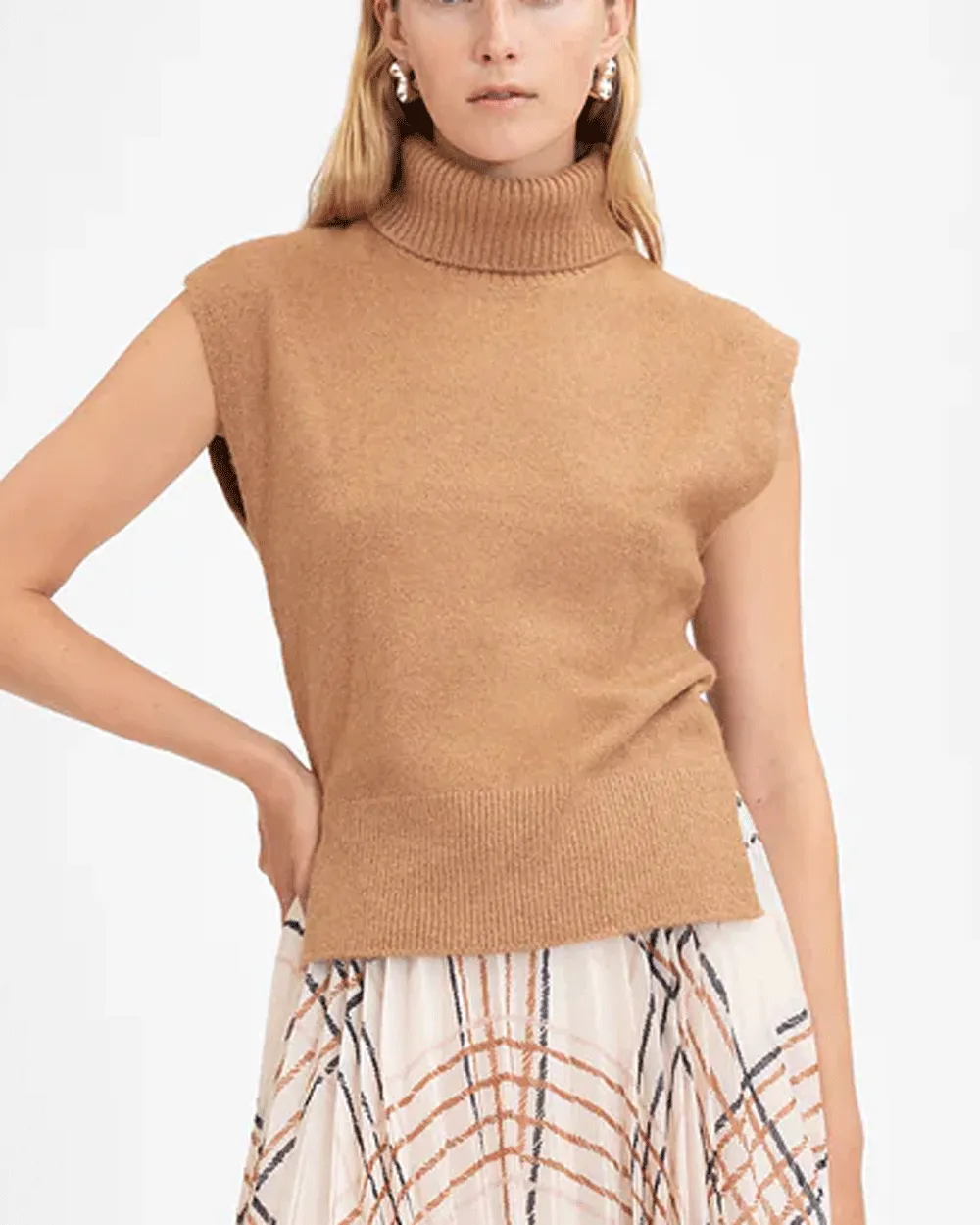 Camel Aaron Knit Top