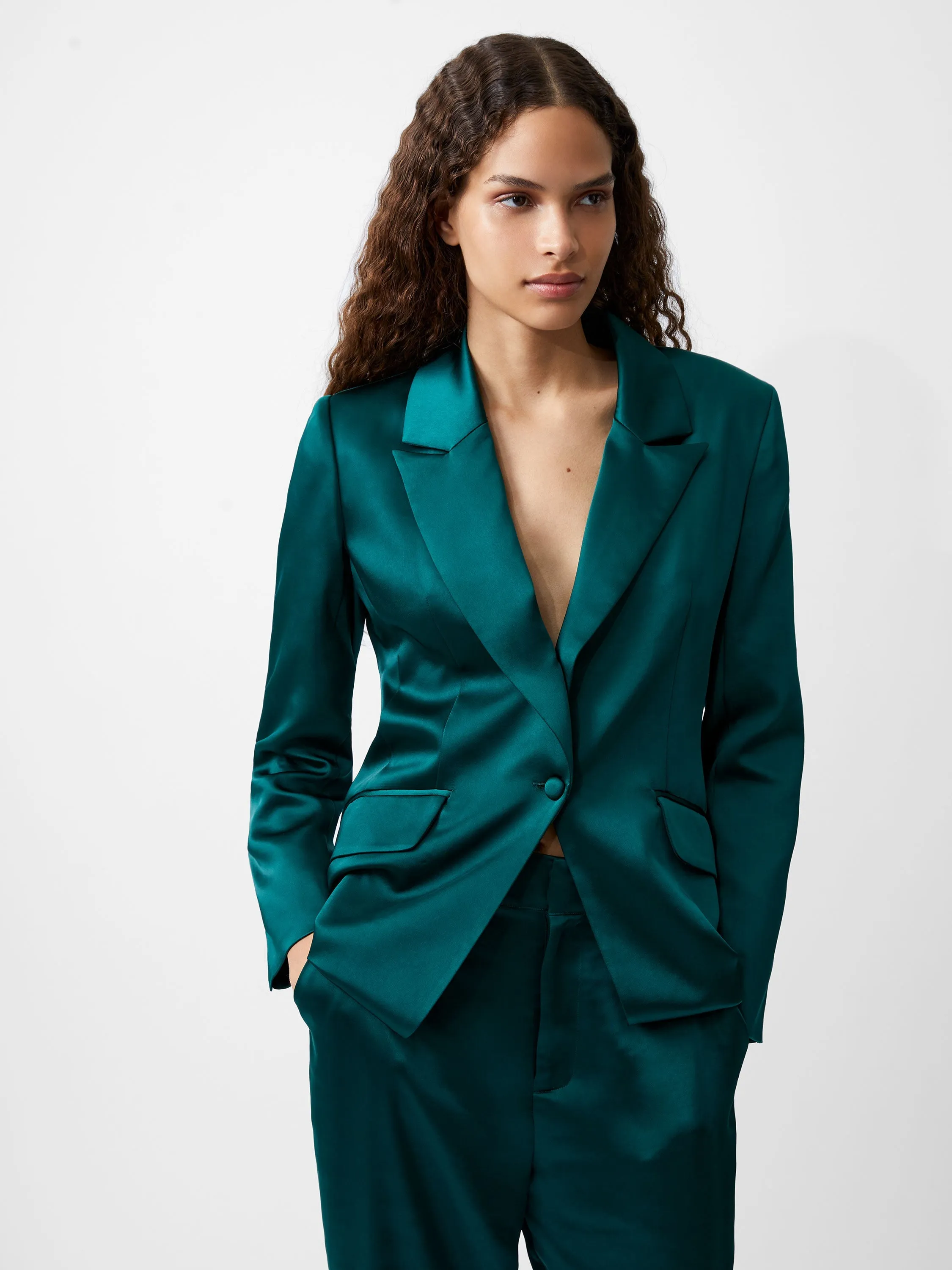 Carey Satin Blazer