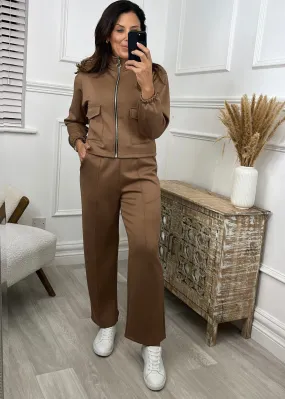 Cassidy Brown Front Seam Trousers 30 leg length