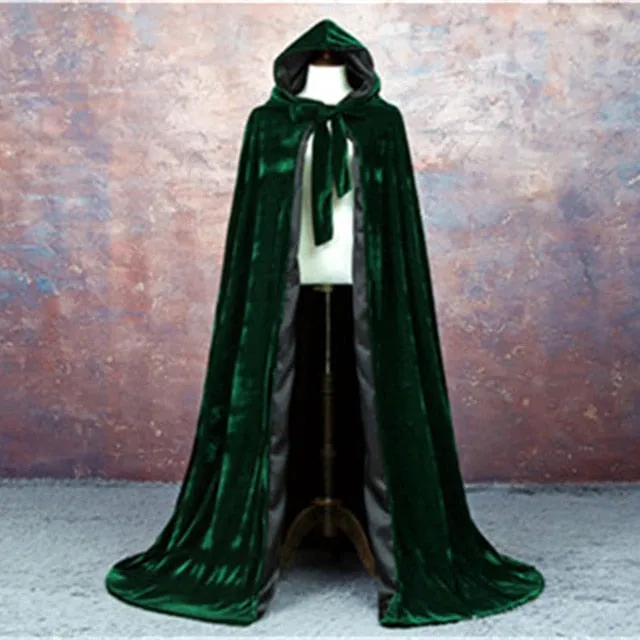 Catherine- the Velvet Hooded Cape 8 Colors