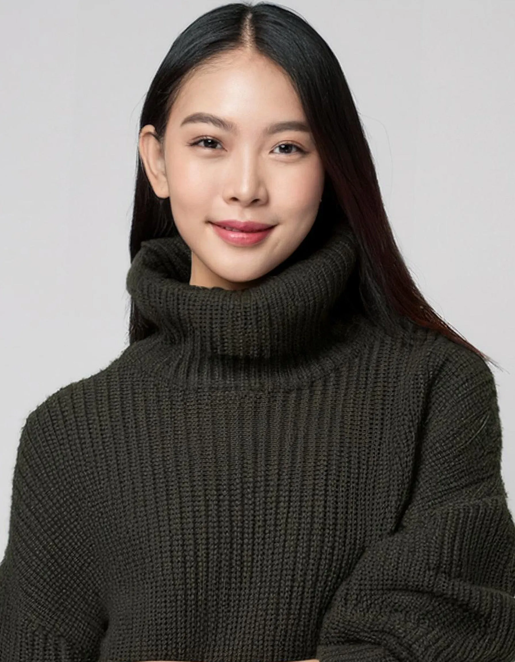 Charcoal Turtleneck Pullover