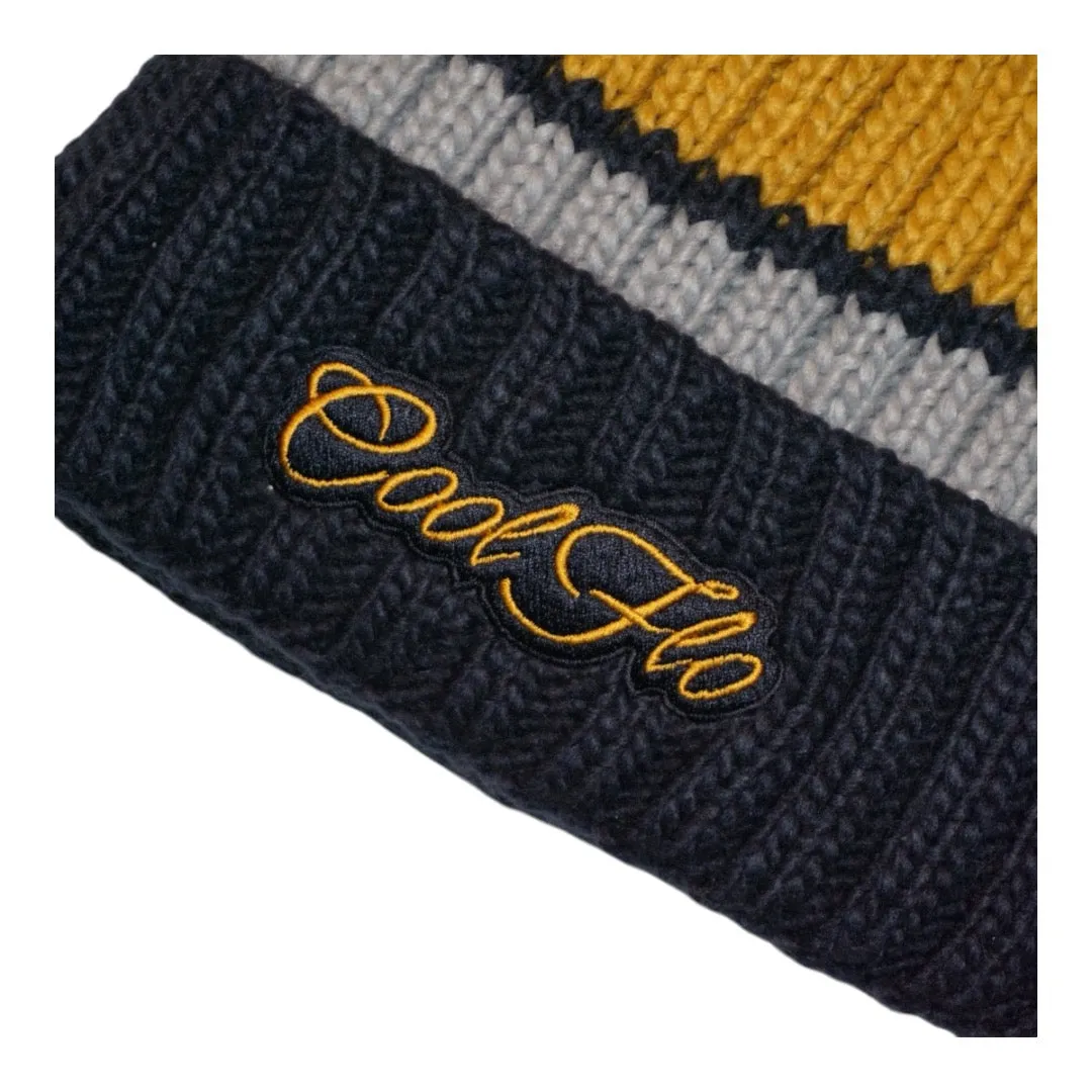 Chunky Bobble Hat - Cool Mustard