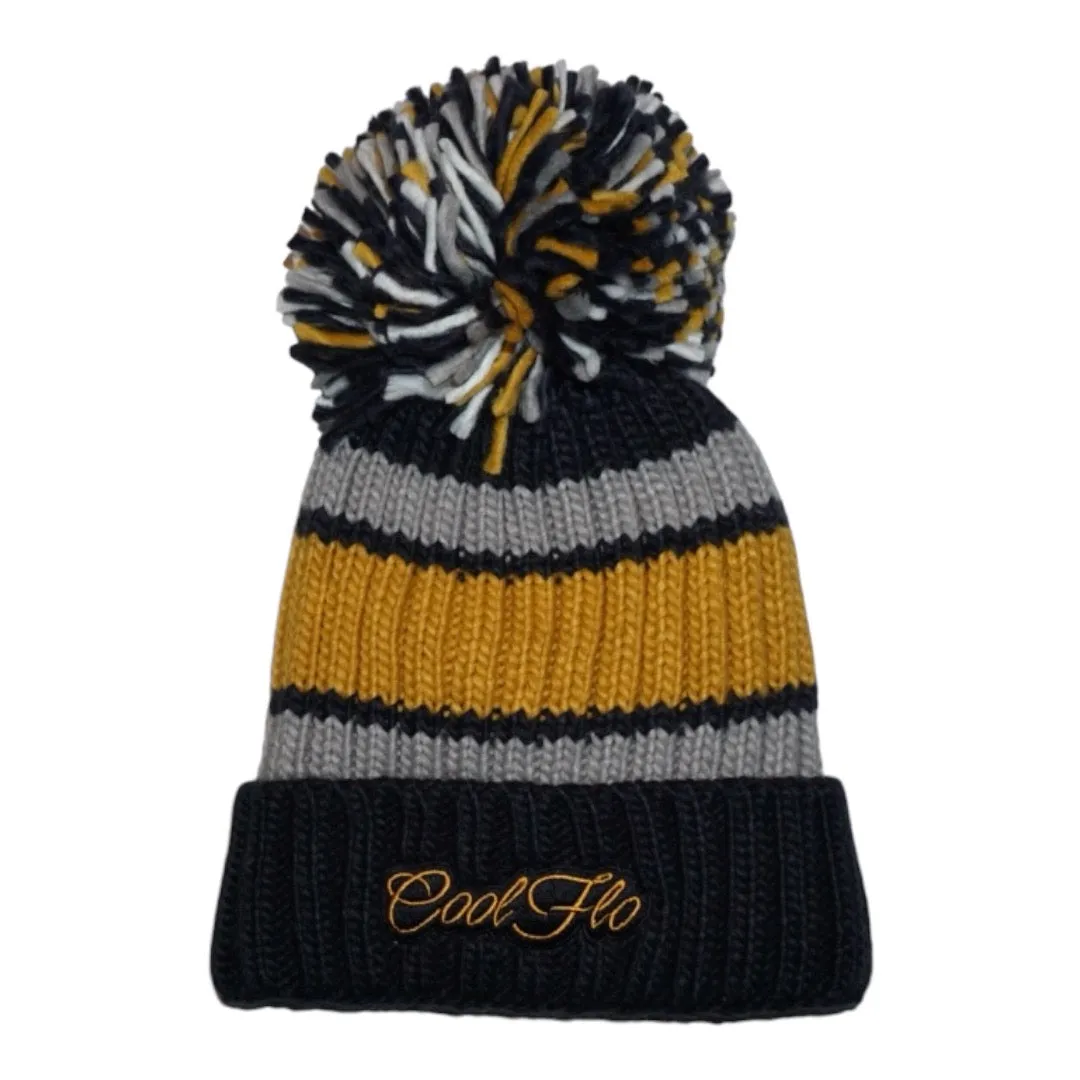 Chunky Bobble Hat - Cool Mustard