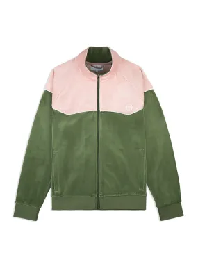 Cielo Velour Track Jacket- Bronze Green