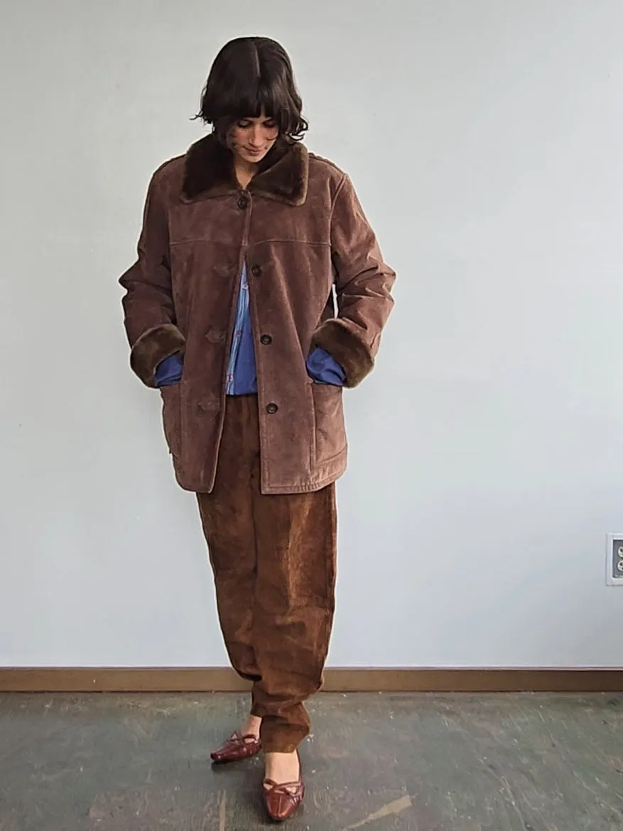 Cinnamon Shearling Chore Coat (L)