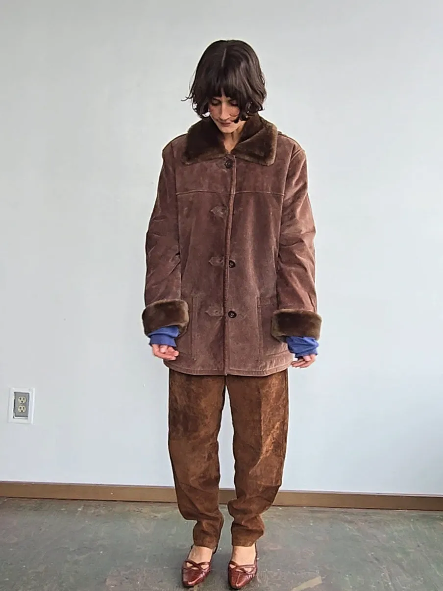 Cinnamon Shearling Chore Coat (L)