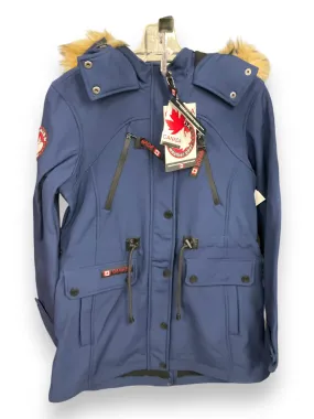 Coat Parka By Clothes Mentor In Navy, Size: S