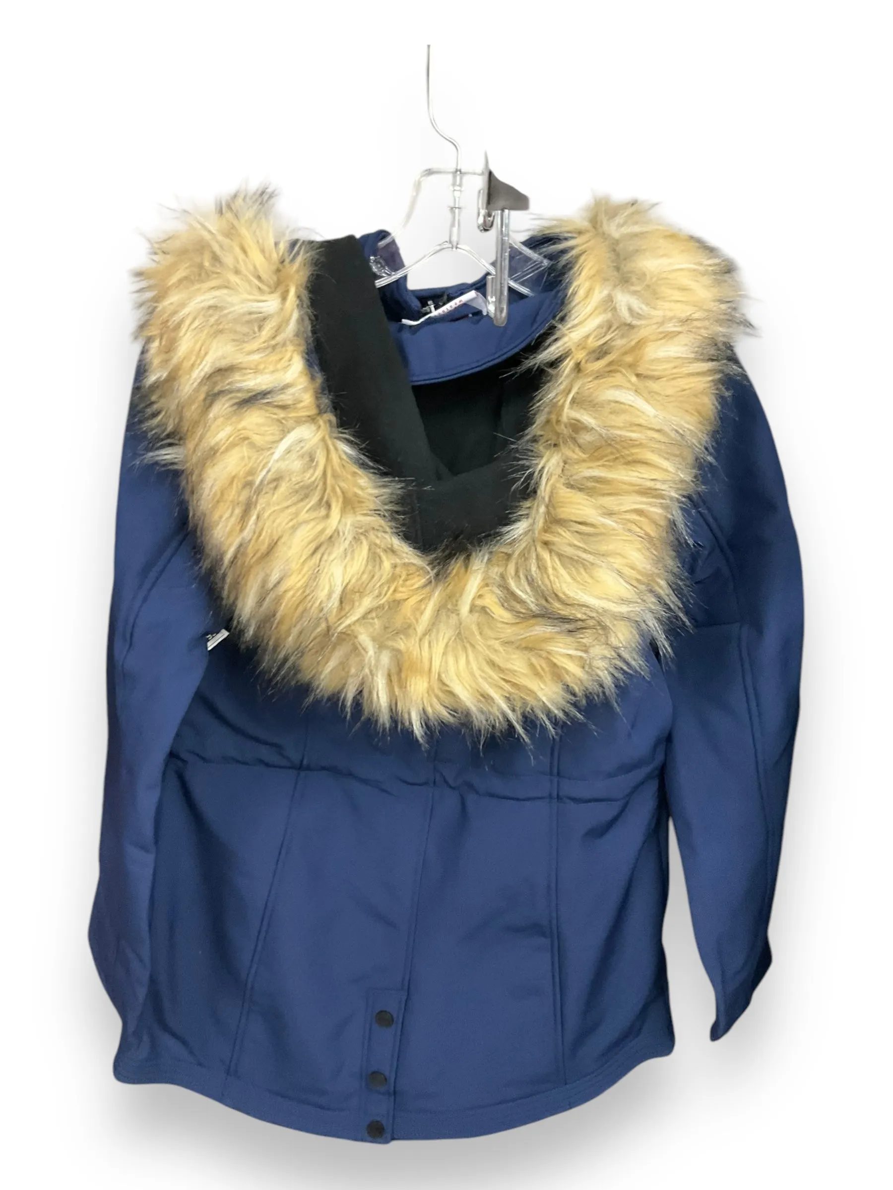 Coat Parka By Clothes Mentor In Navy, Size: S