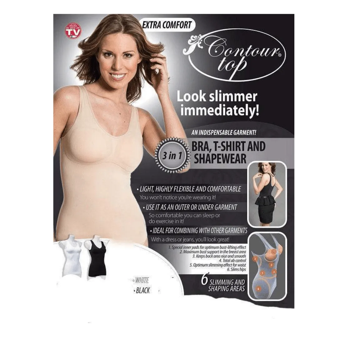 Contour Slimming Top Beige - Size M