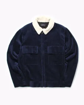 Corduroy Trucker Jacket - Navy