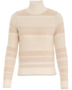 Cream Lyrical Stripe Sweater