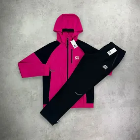 Cruyff Elite Tracksuit Set Pink/Black