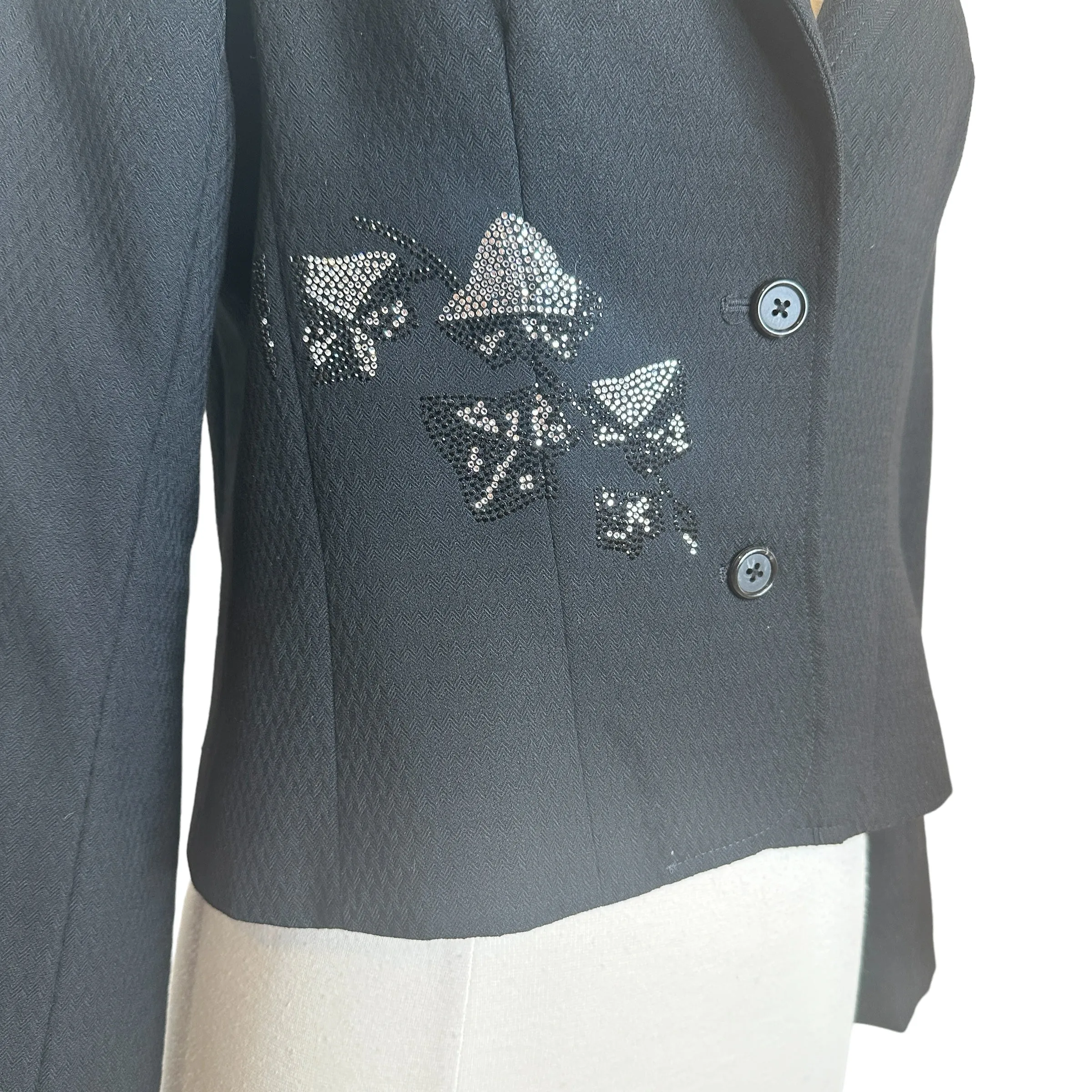 Crystal Embellished Blazer - M