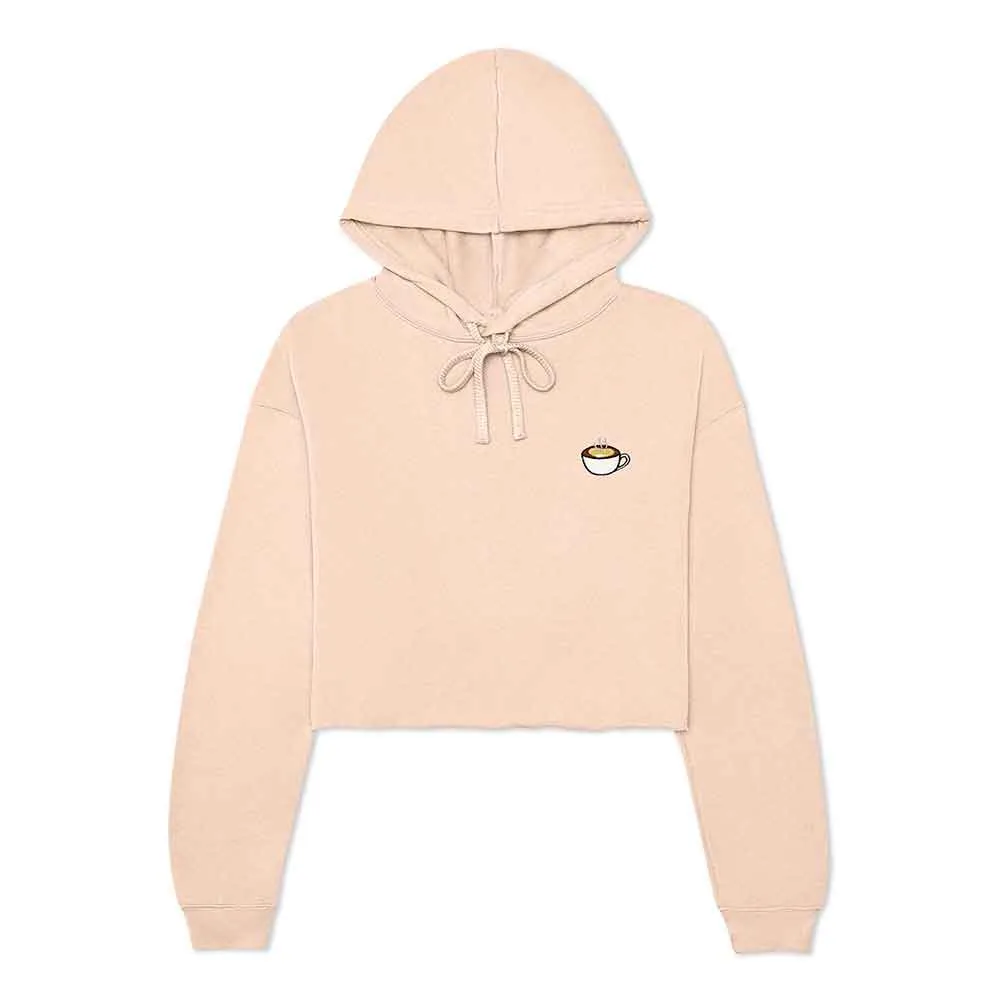 Dalix Cappuccino Cropped Hoodie