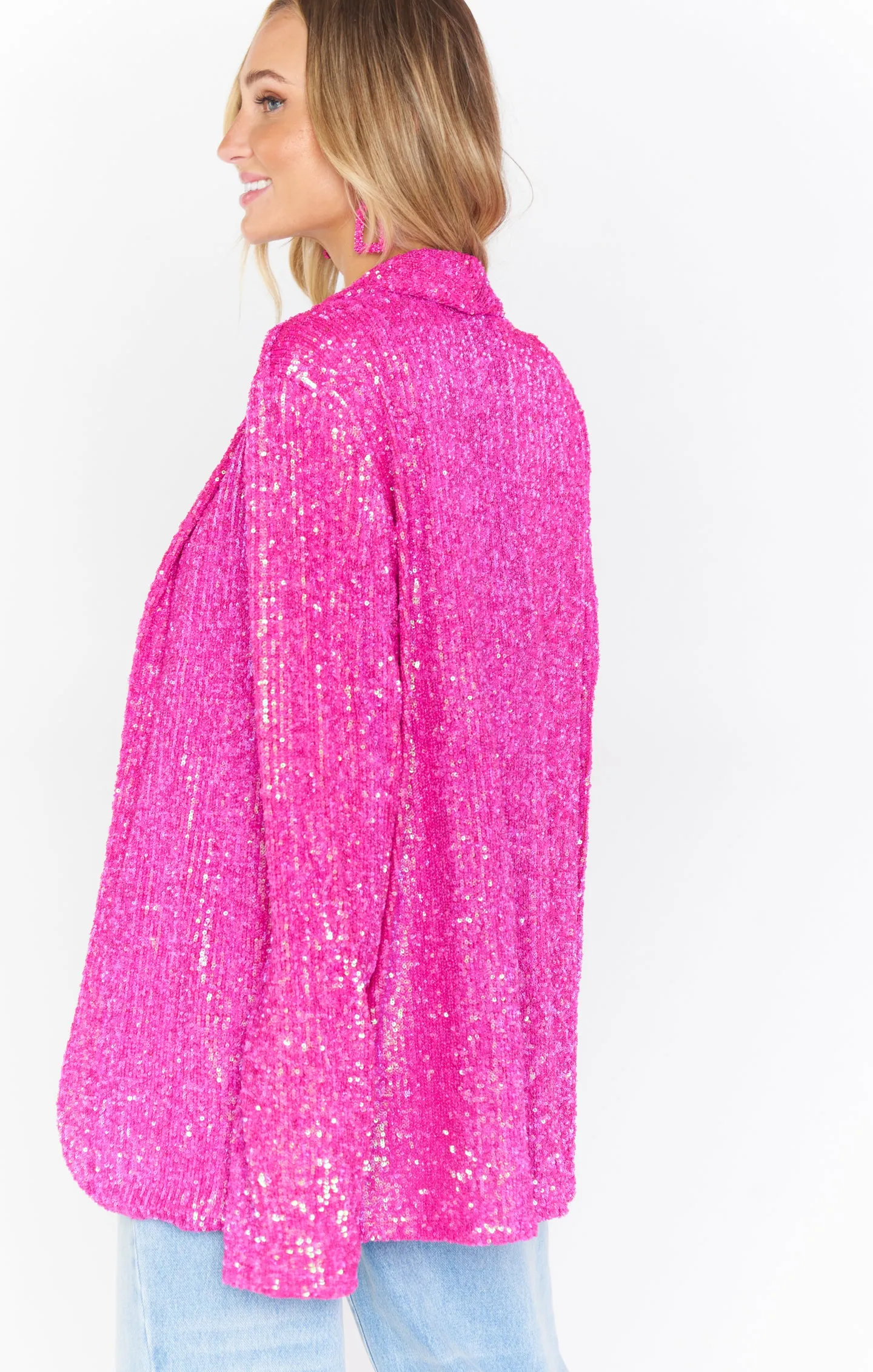 Dance Blazer ~ Pink Disco Sequin