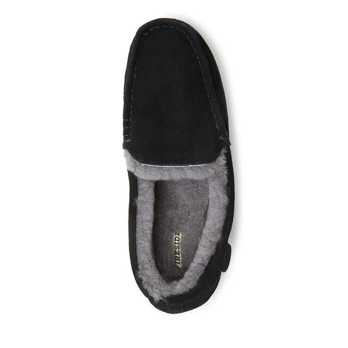 Dearfoams | Genuine Shearling Moccasin Slipper | Men's