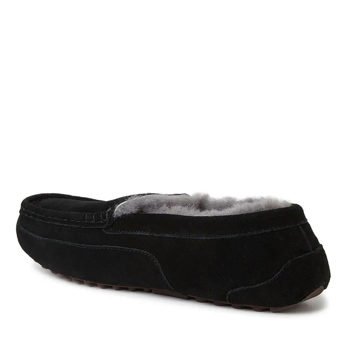 Dearfoams | Genuine Shearling Moccasin Slipper | Men's